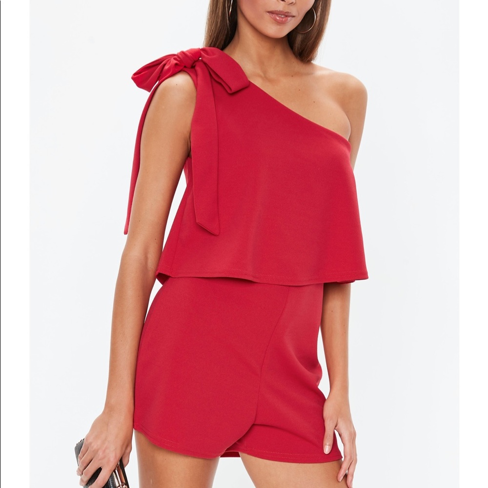 Red Playsuit Romper